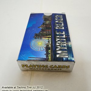 Myrtle Beach Waterproof Playing Cards - Silver speckled and hologram - Image 3