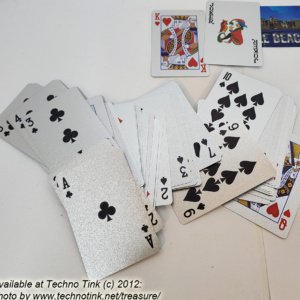 Myrtle Beach Waterproof Playing Cards - Silver speckled and hologram - Image 7