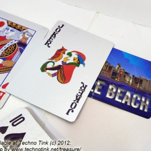 Myrtle Beach Waterproof Playing Cards - Silver speckled and hologram - Image 9