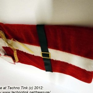 Xmas Santa Wine Bottle Bag with Hat - Image 4
