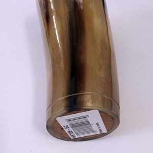 Medium amber and brown streaked Horn Mead Drinking Cup 5x3x2.5 - Image 5