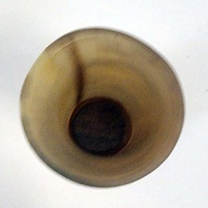 Medium amber and brown streaked Horn Mead Drinking Cup 5x3x2.5 - Image 10