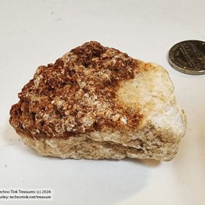 Pecos valley diamond quart cluster in Gypsum matrix 2x1.5x1 - Image 4
