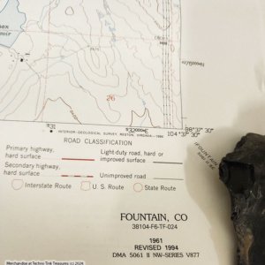 USGS Topographic Map Fountain CO - 1961 revised 1994 - Image 3