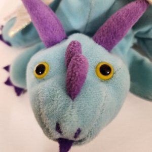 Light blue baby dragon hand puppet - Image 6