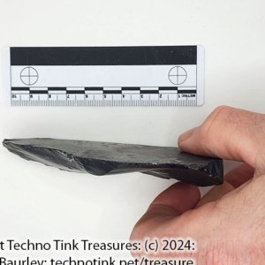 Medium chunk of Midnight lace Obsidian from Glass Butte 4.5x3x.5 (OBS002) - Image 4