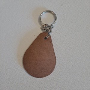 Leather Keychain with twisted metal loop: Celtic Circle or Thors hammer - Image 9
