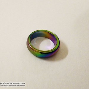 Rainbow Metallic Hematite Ring - Image 3