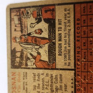 Jim Brosnan #2 Topps 1962 Baseball Card (Cincinnati Reds) - Image 7