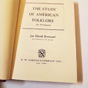 The Study of American Folklore: An Introduction by Jan H. Brunvand (Hardcover) - Image 6