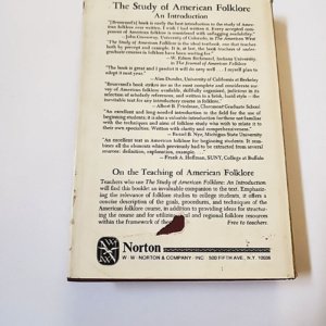 The Study of American Folklore: An Introduction by Jan H. Brunvand (Hardcover) - Image 10