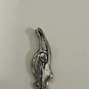 Mini Pewter Swimming Mermaid Bookmark