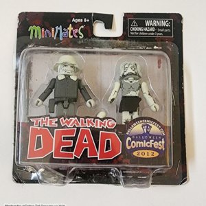 The Walking Dead Minimates Comic Fest 2012 Winter Coat Dale and Female Zombie - Image 2