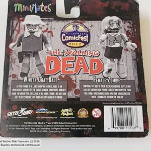 The Walking Dead Minimates Comic Fest 2012 Winter Coat Dale and Female Zombie - Image 5