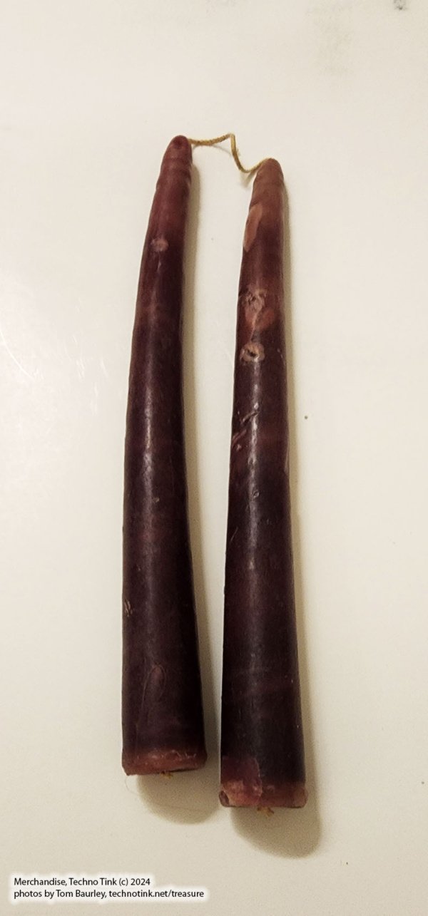 Taper/Candlestick: Beeswax, Natural.  hand-made - single or pair candlestick: 8-9" - Image 11