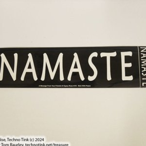 NAMASTE Bumper Sticker