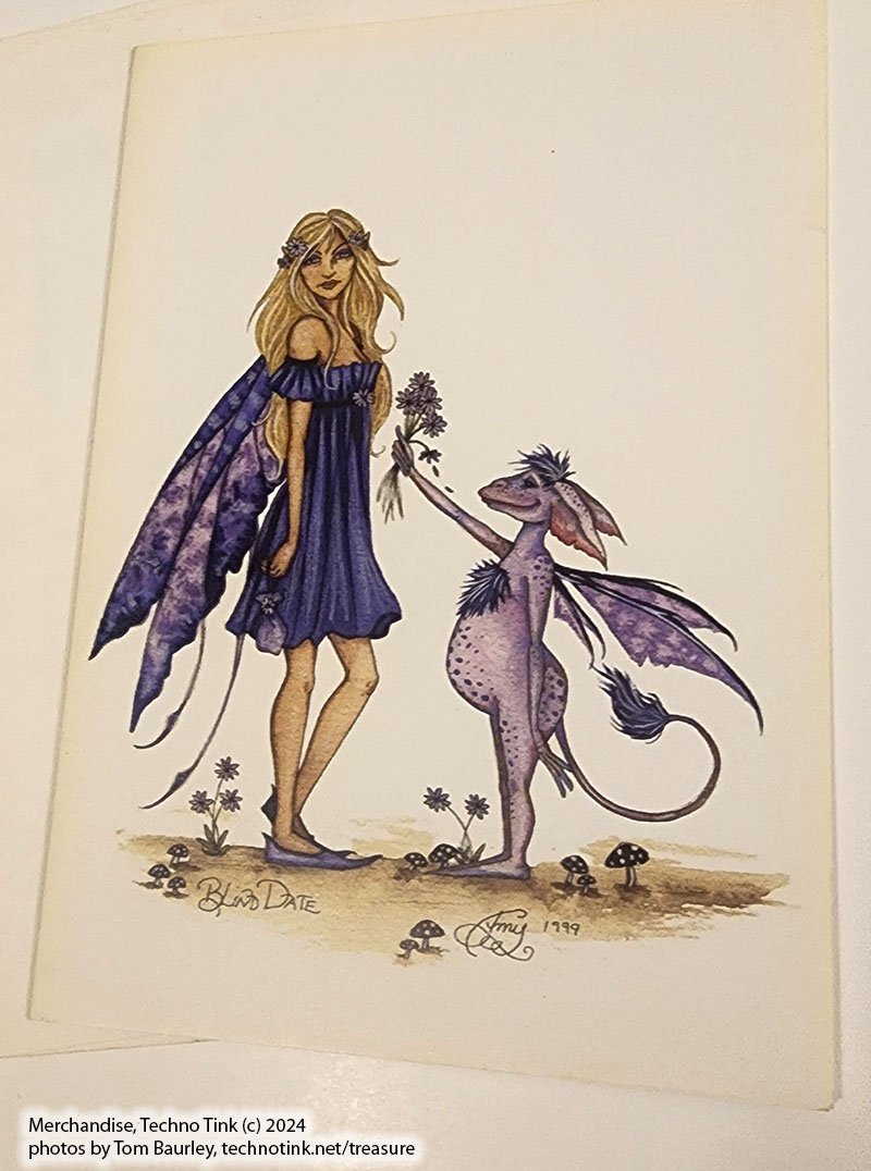 Blind Date: Faerie Greeting Card by Amy Brown - Image 3