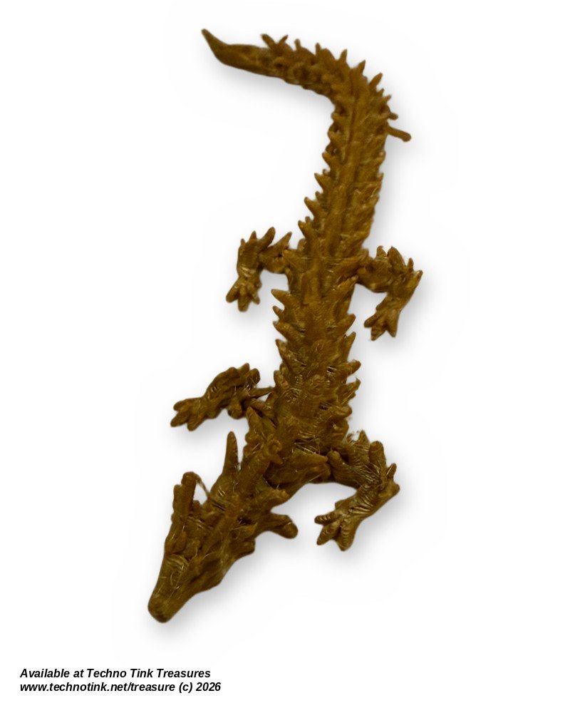 Mini Gold 3D Dragon