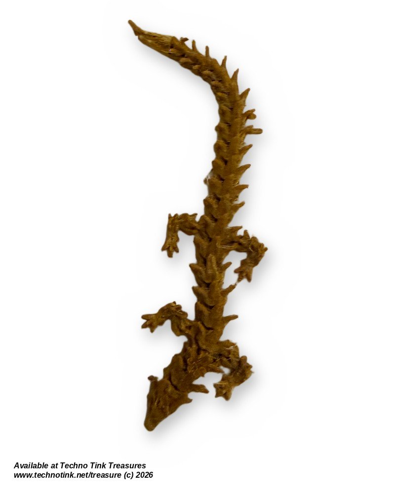Mini Gold 3D Dragon - Image 5
