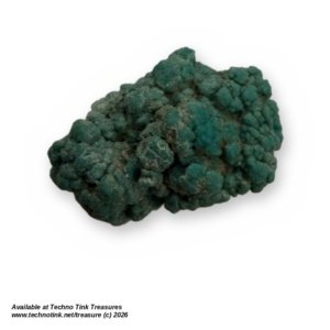 Raw Turquoise Nugget Rough Blue Stone Specimen in Gem Display Box with Card