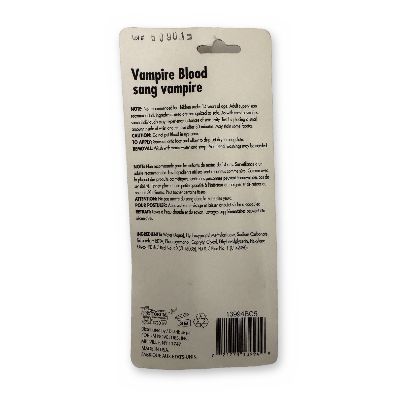 Forum Novelties Vampire Blood 1 fl oz (29.5 ml) tube - Image 3
