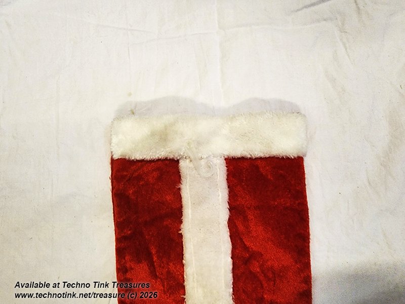 Christmas Stocking - Santa Suit Xmas Suit Felt Stocking - Image 4