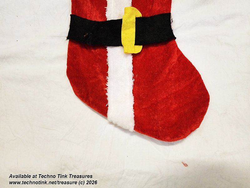Christmas Stocking - Santa Suit Xmas Suit Felt Stocking - Image 5
