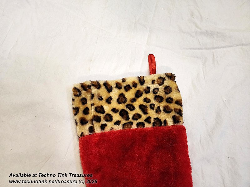 Christmas Stocking - leopard-print cuff Xmas Stocking - Image 4