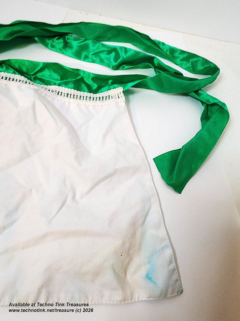 Apron - Peppermint Elf Green White Used - Image 4