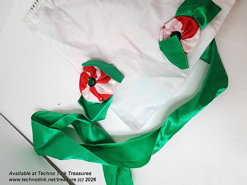 Apron - Peppermint Elf Green White Used - Image 11