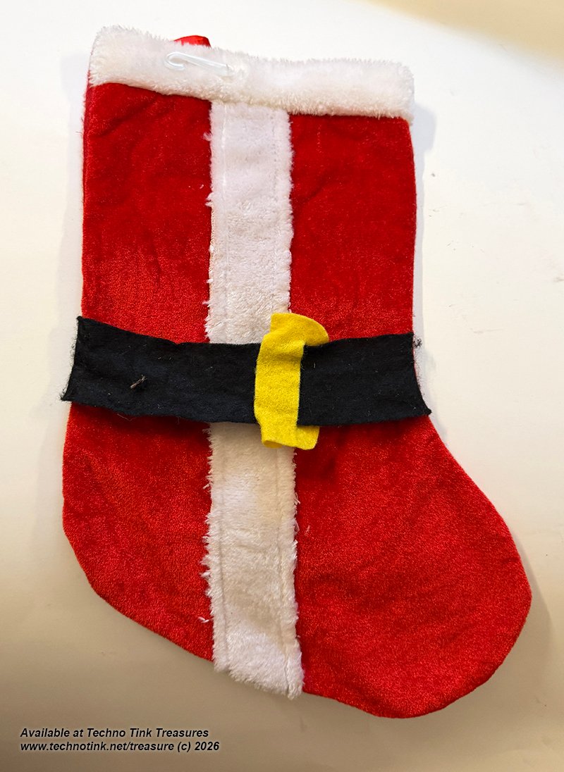 Christmas Stocking - Santa Suit Xmas Suit Felt Stocking