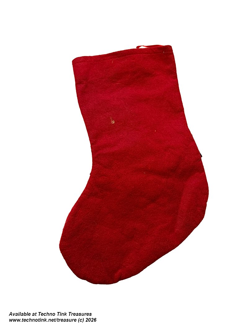Christmas Stocking - Santa Suit Xmas Suit Felt Stocking - Image 8
