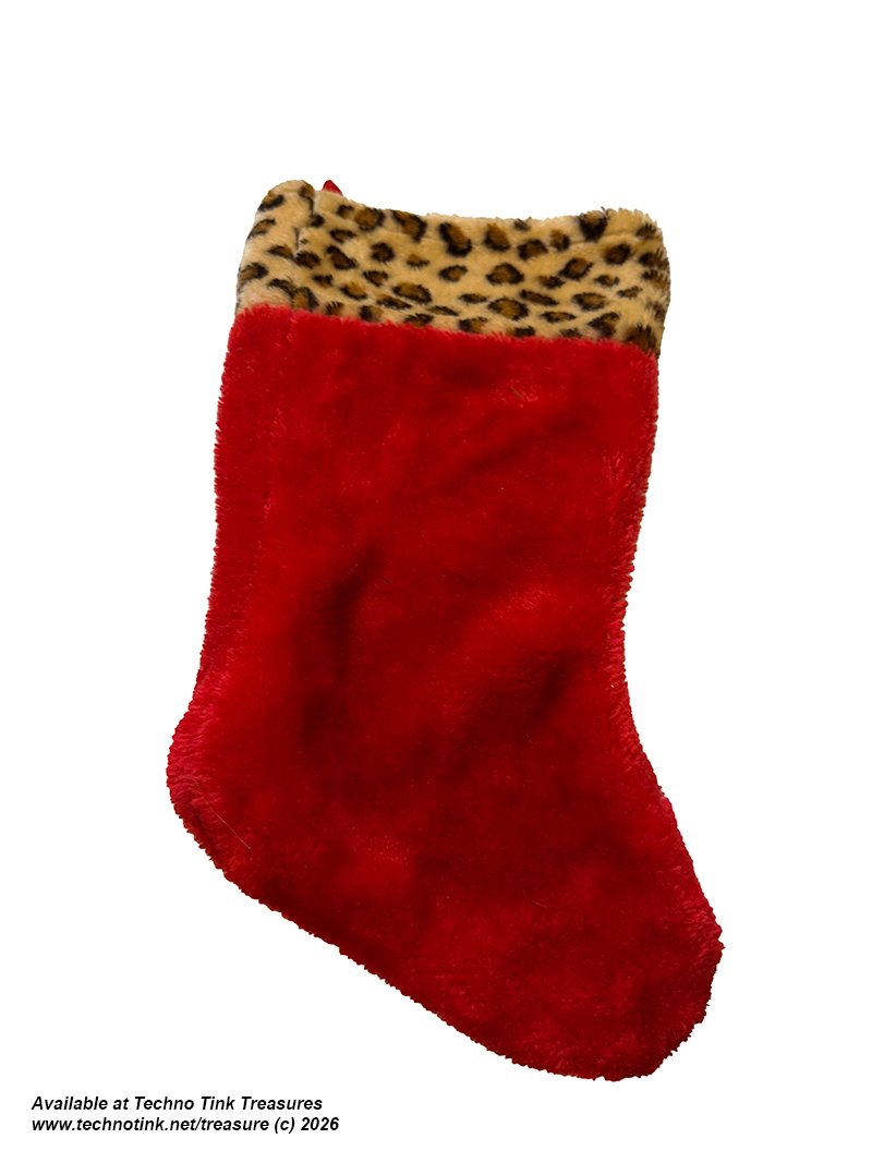 Christmas Stocking - leopard-print cuff Xmas Stocking - Image 5