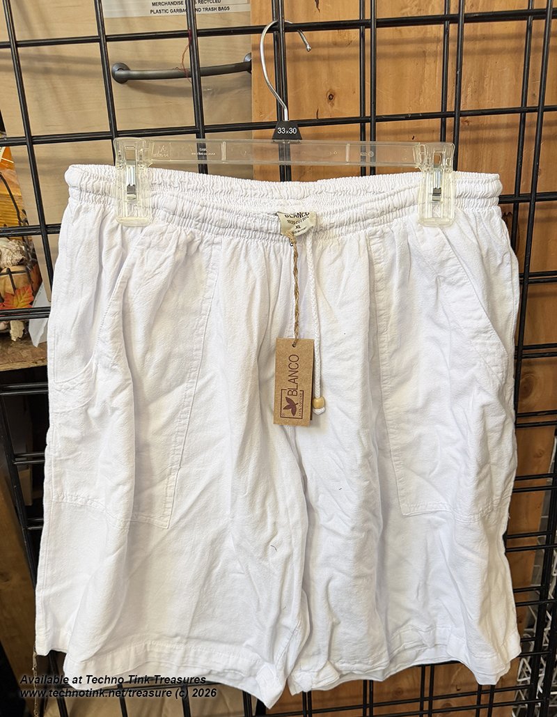 Shorts, Blanco Men's Classic draw String white XL - Image 4