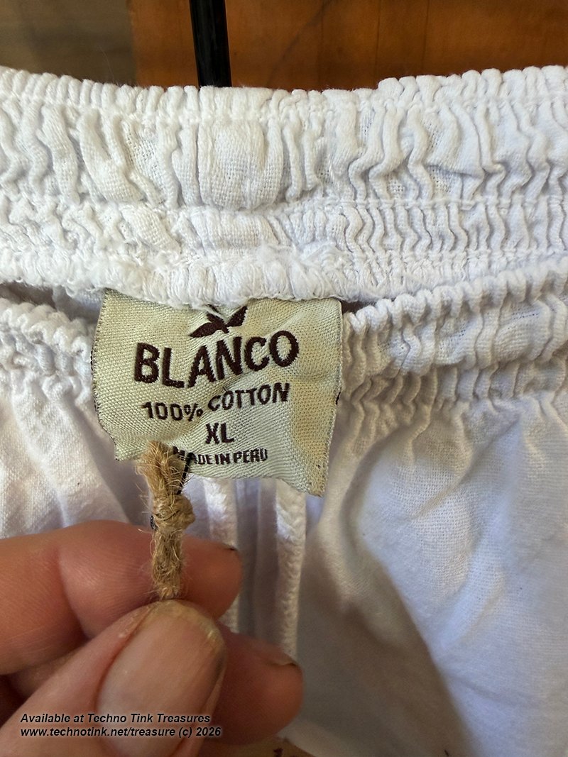 Shorts, Blanco Men's Classic draw String white XL - Image 9