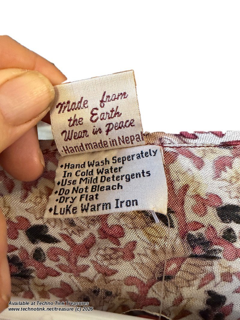 care instructions label