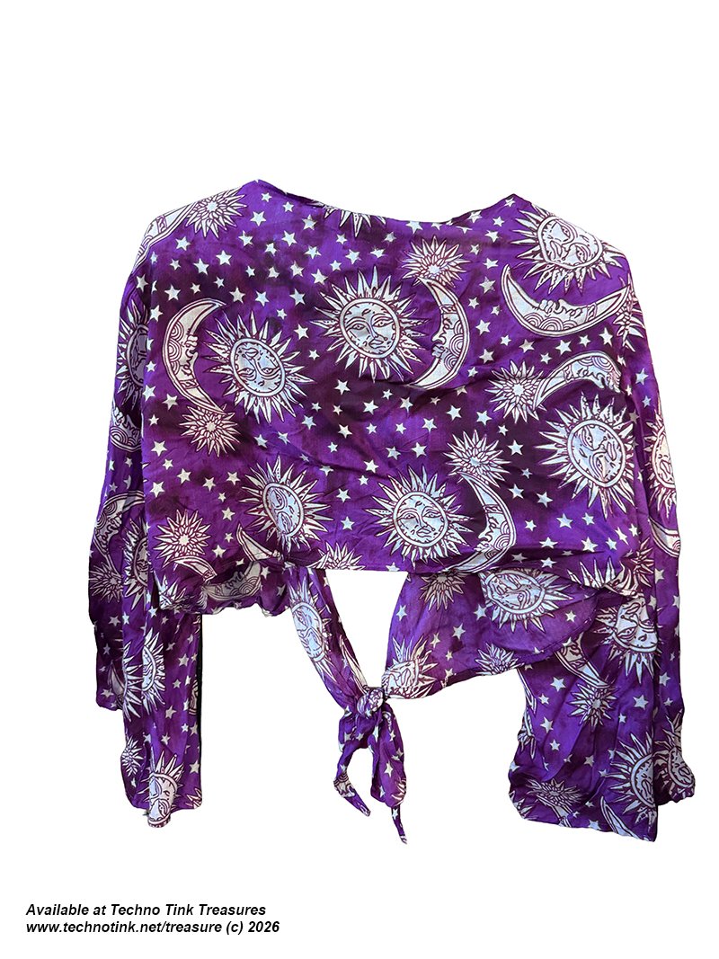 Pant & Halter Set - Rayon Celestial Print halter set - Image 9