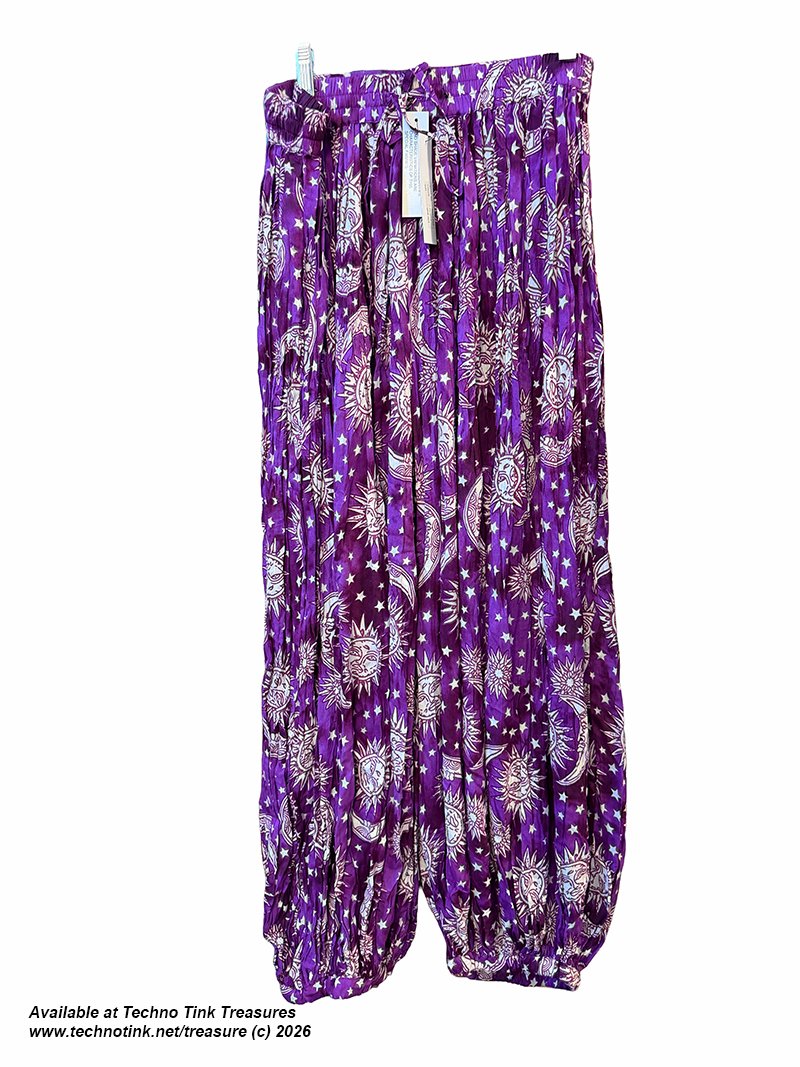 Pant & Halter Set - Rayon Celestial Print halter set - Image 10